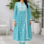Blue Anarkali Set