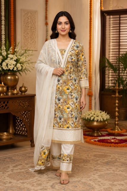 Floral Printed Salwar Suit